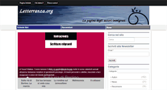 Desktop Screenshot of letterranza.org